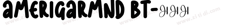 AmeriGarmnd BT字体转换
